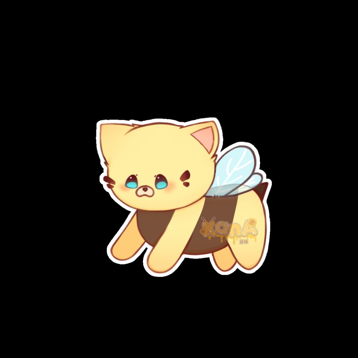 HachimitsuKana's tweet photo. So much art to share soooon~! 

Here is a different variation of my mascot, a catbee! 😽🐝

Check  out my pinned tweet for my model reveal, only if you want to! 

#VtubersEN #VTuberUprising #sketchimitsu https://t.co/MUEym7wT0F