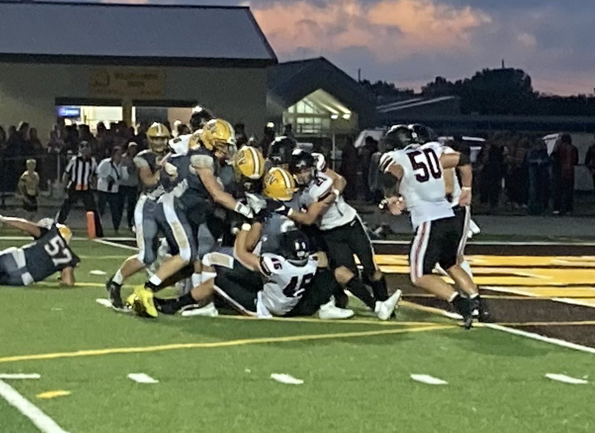 AlderAthletics's tweet photo. Football @Alder_Football won tonight on the road at Buckeye Valley 21-7 in non-conference action, moving to 2-0 on the year. Next week, home vs Bloom-Carroll.  Huge thanks to BV @BV_Barons for recognizing Coach Brink tonight.  #OnTheBrink @AlderHS https://t.co/nlaZQeY9N7