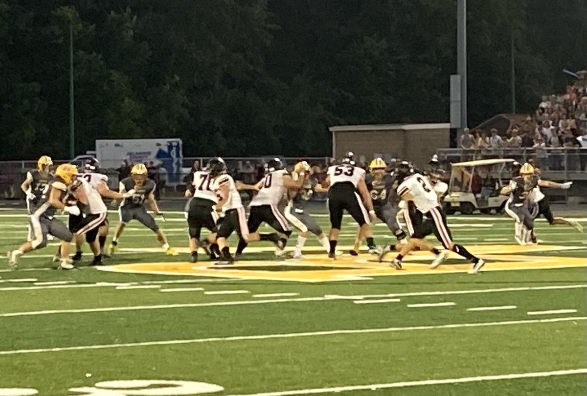 AlderAthletics's tweet photo. Football @Alder_Football won tonight on the road at Buckeye Valley 21-7 in non-conference action, moving to 2-0 on the year. Next week, home vs Bloom-Carroll.  Huge thanks to BV @BV_Barons for recognizing Coach Brink tonight.  #OnTheBrink @AlderHS https://t.co/nlaZQeY9N7