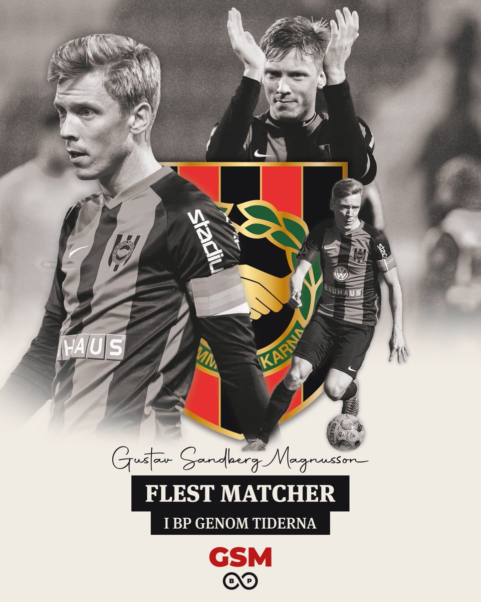 August_Wiklund's tweet photo. 🐐 𝐋𝐄𝐕𝐀𝐍𝐃𝐄 𝐋𝐄𝐆𝐄𝐍𝐃

Han debuterade för BP den 18 juli 2009 borta mot Kalmar FF i Allsvenskan. Då blixtinkallad direkt ifrån Gothia Cup för att hjälpa ett skadedrabbat A-lag. Nu 13 år och 272 serie- och kvalmatcher senare är han vår största någonsin.

Makalösa, GSM! https://t.co/dyBk10OsNl