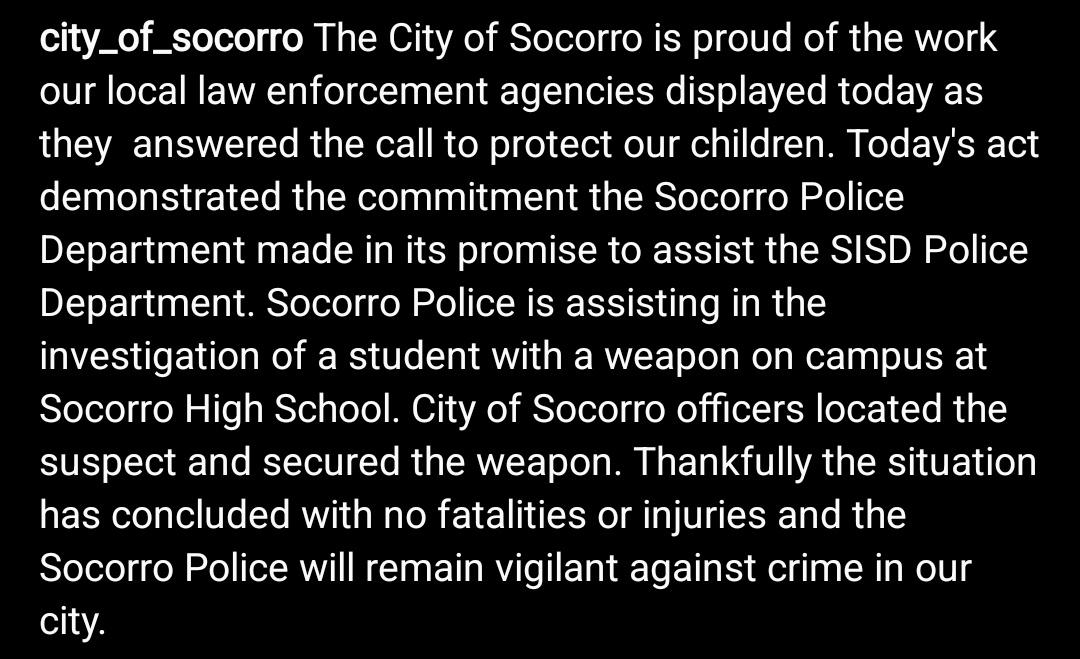 City of Socorro, Texas tweet media
