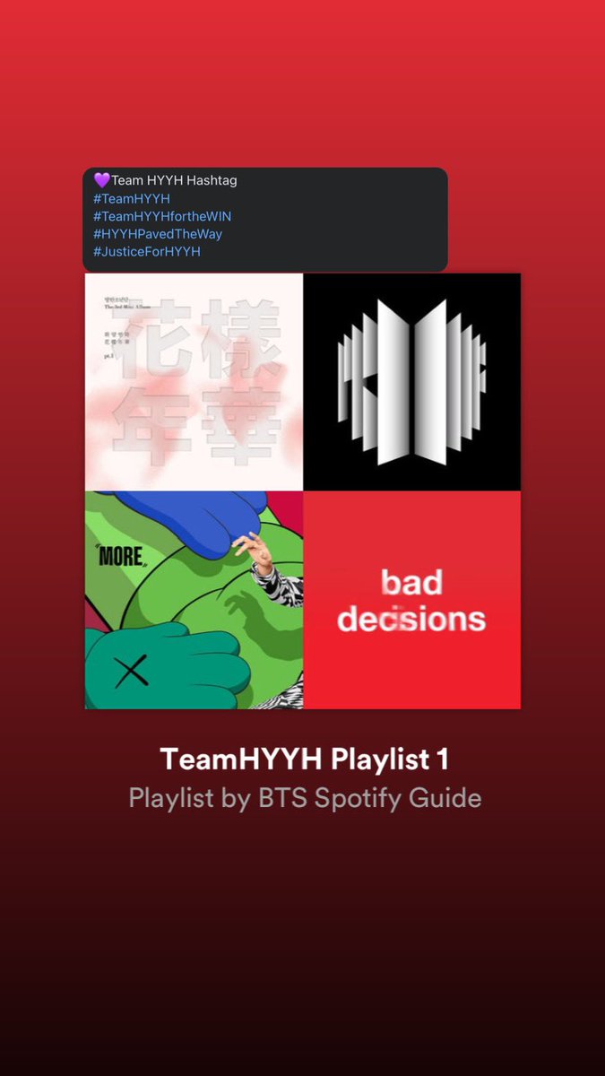 JanSoul6's tweet photo. BTS GLOBAL BATTLE D1 STARTS NOW 📢

#TeamHYYH 🦋
Playlist 1:
https://t.co/rpq4Uf8bdZ…

Playlist 2:
https://t.co/oK00TKs1Bd…

Playlist 3:
https://t.co/EsJNZQu5kt…

LIKE THE PLAYLISTS &amp; DROP A STREAMING SCREENSHOT ⬇️

WE WANNA FOCUS ON BTS (@BTS_twt)

#HYYHPavedTheWay 
#TeamHYYH https://t.co/Q4XsSoHm2S