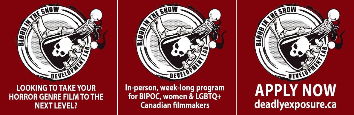 BITSFILMFEST's tweet photo. Opportunities for genre feature films by BIPOC, women and LGBTQ+ Canadian filmmakers are back with year 2 of the BITS Horror Development Lab! Go to https://t.co/JhAMjZRjwT for details, applicants can submit on Filmfreeway until Sep 1! In-person, Nov 21-23! 
@Telefilm_Canada https://t.co/lXowpKJ0jD