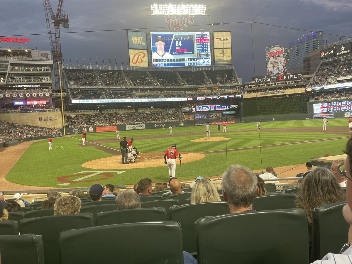 plschmitzr's tweet photo. @Twins We’ve been to 3 games in the last 23 days and you are 3-0 in those games.  Let us know if you need us at anymore games! @Schmitty171 @RSchmitz31 https://t.co/mxTPDVX1k9