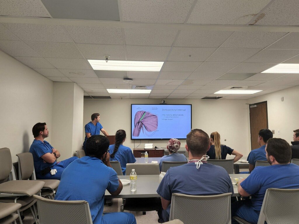 UTMBOrtho's tweet photo. DOSR-Residency Program Anatomy Lab-Approaches to the Shoulder and Proximal Humerus 
#orthomatch2023 #utmbfam #OrthoTwitter https://t.co/QjOKQiPxEK
