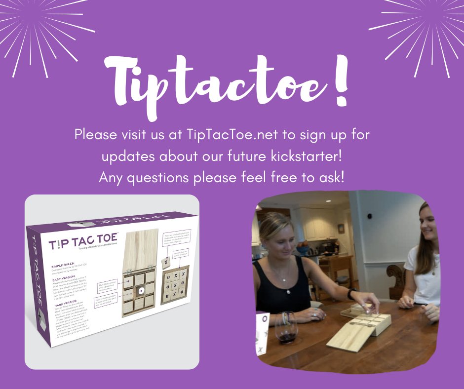 TipTacToe2022's tweet image. A twist on a classic game! #tiptactoe #boardgames #boardgames #tabletopgames #boardgamegeek #tabletopgaming #kickstartercomingsoon #mindfulness
