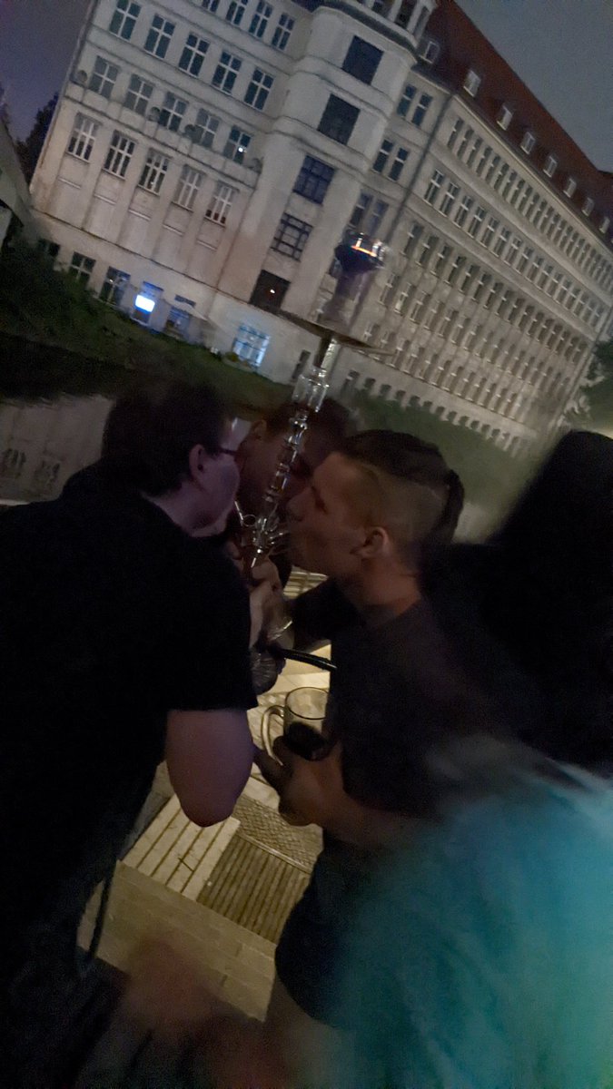 PartyPrat's tweet photo. "it's straight btw" the boys are finishing the hookah after being told by security to pack it up https://t.co/HgmXlaae9l