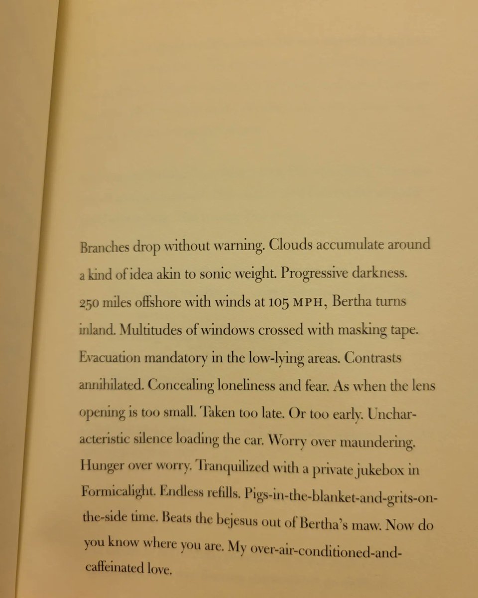 ricklarios's tweet photo. Day 26 of @SealeyChallenge: THIS remarkable booklength poem from C.D. Wright, DEEPSTEP COME SHINING. Beautiful evocation of a place &amp; its people, the reality,myth and mystery of life. Reading it again. Now. 
#cdwright @CopperCanyonPrs #poetry https://t.co/1S9oIGqSuF