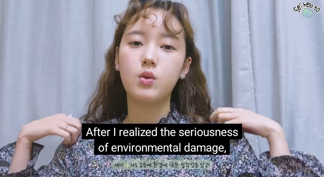brseojeong's tweet photo. Sei contou que após perceber a seriedade dos danos ao meio ambiente, ela se tornou mais consciente quanto ao consumo de produtos que contém materiais que podem ser danosos
#세이헬로투지구 @WekiMeki #위키미키 #WekiMeki #SeiHelloToEarth https://t.co/HKO8W9jQA8