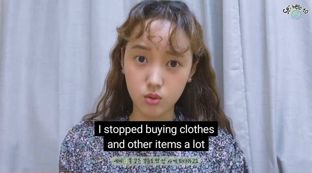 brseojeong's tweet photo. Sei contou que após perceber a seriedade dos danos ao meio ambiente, ela se tornou mais consciente quanto ao consumo de produtos que contém materiais que podem ser danosos
#세이헬로투지구 @WekiMeki #위키미키 #WekiMeki #SeiHelloToEarth https://t.co/HKO8W9jQA8