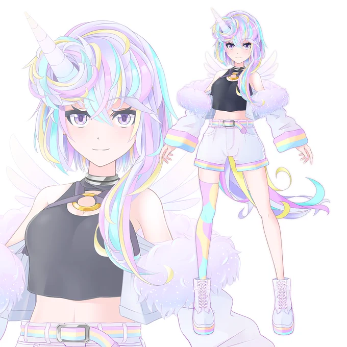 【魂募集】パステルユニコーン少女モデル興味のある方は私のDMにてご連絡ください!ご購入いただいた際にはれんじろうHP(  )での掲載やデビューのフォローなどさせていただきます。#魂募集 #Vtuberオーディション #Live2D #有償依頼↓【動きサンプルはツリーにて掲載】↓ 