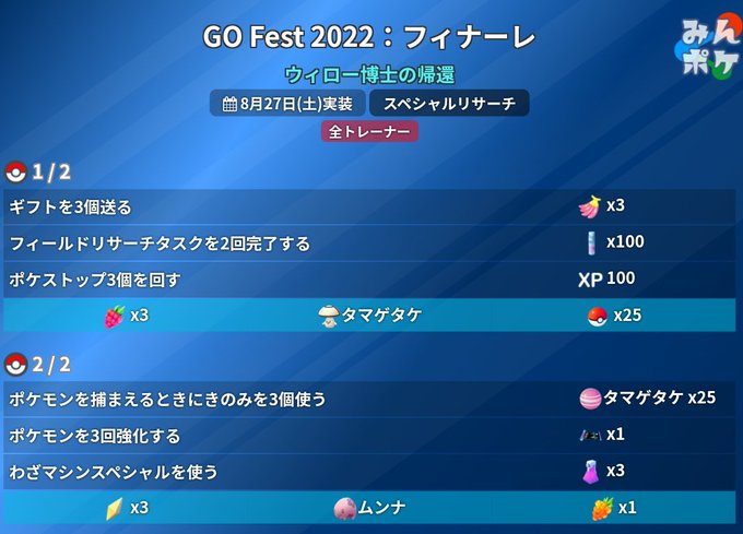 ポケモンgo 22年8月27日 土 ツイ速まとめ ポケモンgo 22年8月27日 土 ツイ速まとめ