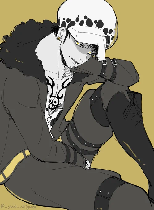 #フォローしなくていいから俺のトラファルガーを見てくれのみのイラストが意外と少なかった…!そして温度差が激しい。。 