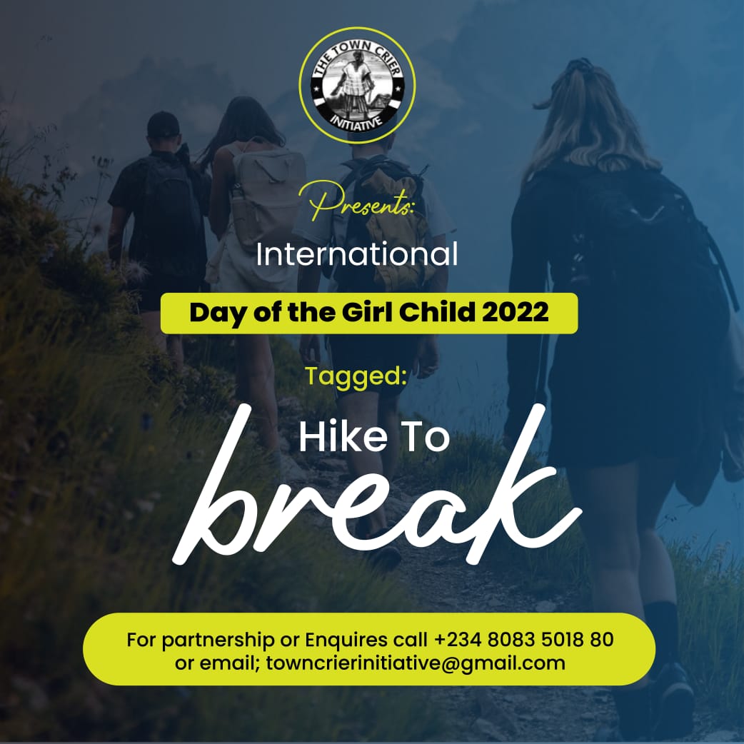 ogene_ogbodo's tweet photo. #Run2Break #Hike2Break

In commemoration of the #DayoftheGirlChild2022, Partner or Volunteer with us to use sports &amp; hiking activities to generate discussion around the silence surrounding #menstruation🩸&amp; break the stigma around period.

Remember: Menstruation 🩸 is Natural https://t.co/hOvD1cpi9D