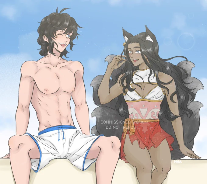 original characters commission for  !! thank youuuu!! #originalcharacter #artcommissions 