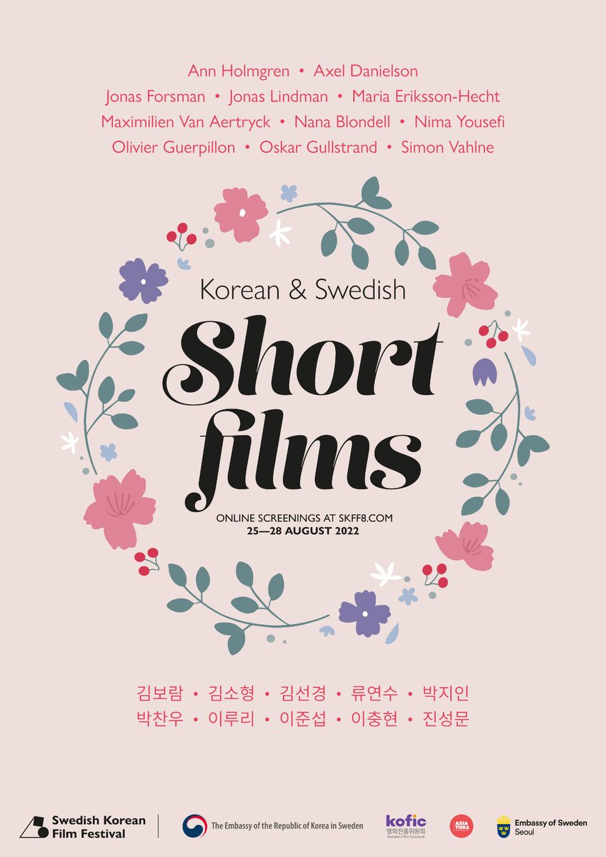 KoreaenBCN's tweet photo. Tercera sesión del 3º "Swedish Korean Film Festival - Summer Shorts"
👉online y gratuito
⏰a las 11:00h y las 18:00h
✅10 cortometrajes coreanos y 10 suecos, en VOSI
📅del 25 al 28 de agosto
#SKFF @KoreanFilmBiz @MOFAkr_eng
@SwedeninKR
Más información:
https://t.co/owTr9uM0bz https://t.co/q8iccKzJoB