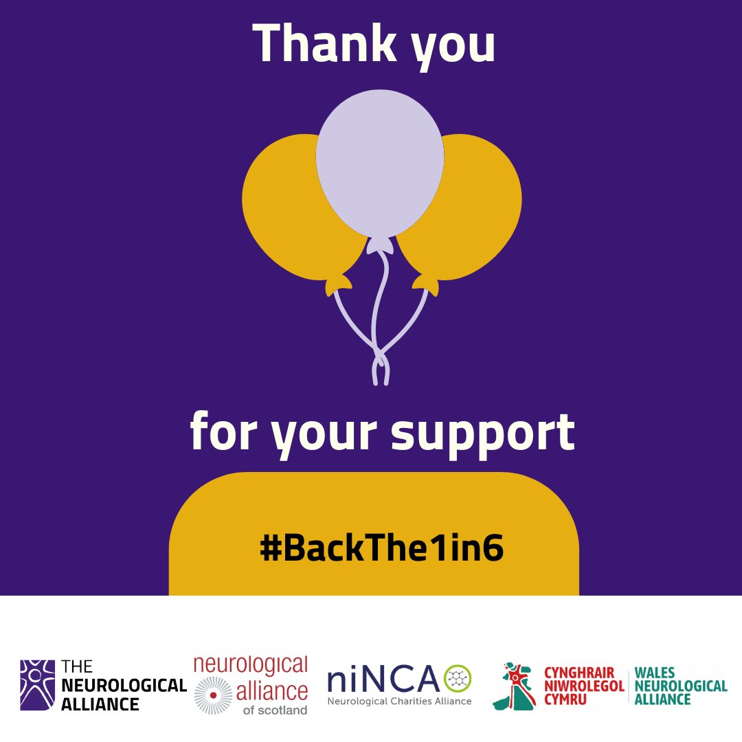 Thank you for choosing to #BackThe1in6 by signing our petition to improve neuro services. Pls add your signature by following this link. If you've signed it, pls RT tinyurl.com/BackThe1in6. Your support makes a real difference. Together we are stronger. #SaturdayShare