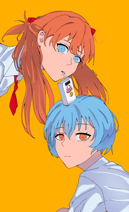 「ayanami rei orange hair」Fan Art(Latest)