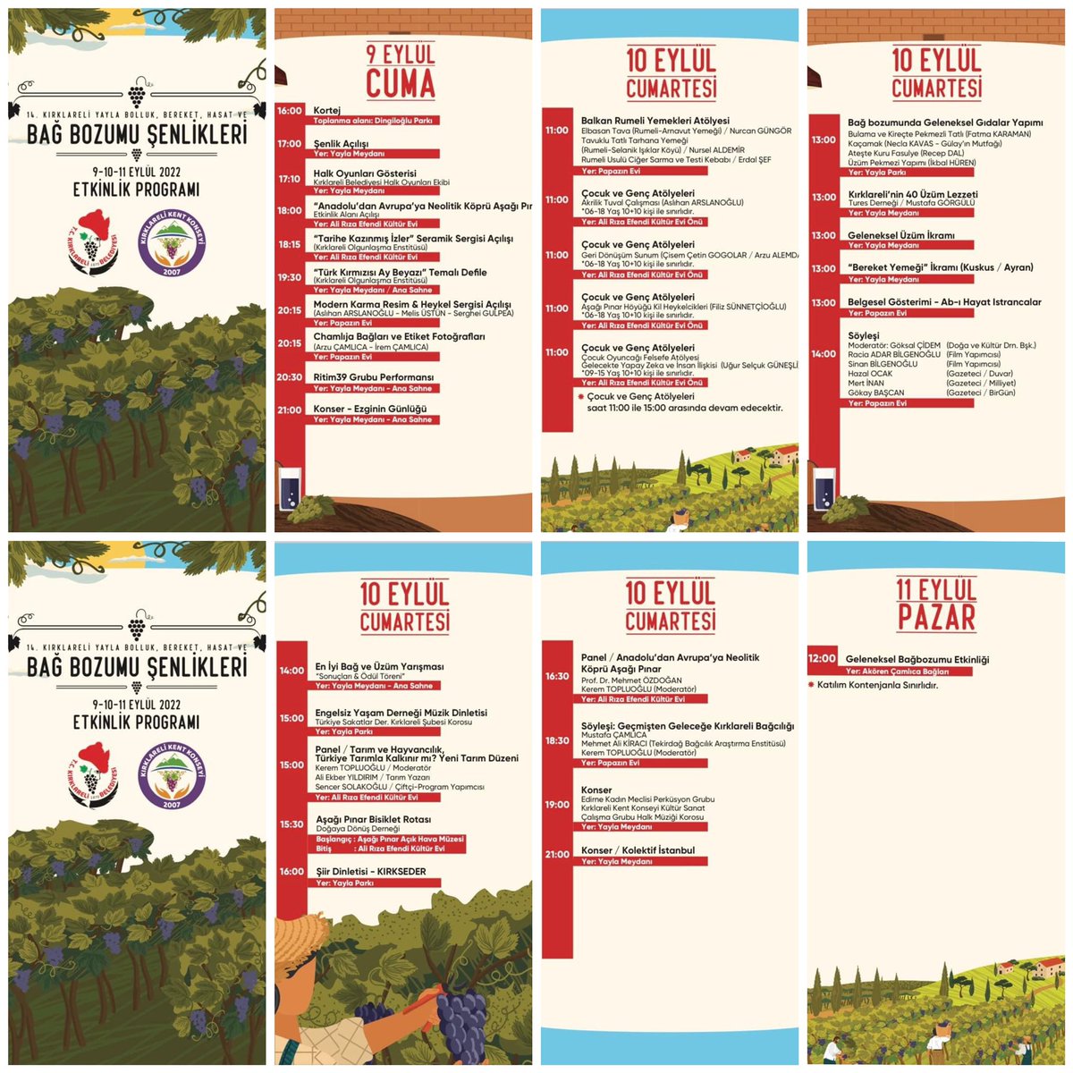 9/10/11 Eylül 2022 tarihlerinde gerçekleşoecek 14. YAYLA BOLLUK BEREKET ve BAĞBOZUMU ŞENLİKLERİNDE   sizleri aramızda görmekten büyük mutluluk duyacağız.<a href="/SHazalocak/">Hazal Ocak</a> <a href="/Gokaybascan/">Gökay Başcan</a> <a href="/gztcmertinan/">Mertinan</a> <a href="/SinanBilgenoglu/">Sinan Bilgenoğlu</a> <a href="/raciadar/">racia adar</a> <a href="/tarimyazari/">Ali Ekber Yıldırım</a> <a href="/sencer_s/">Sencer Solakoglu</a>