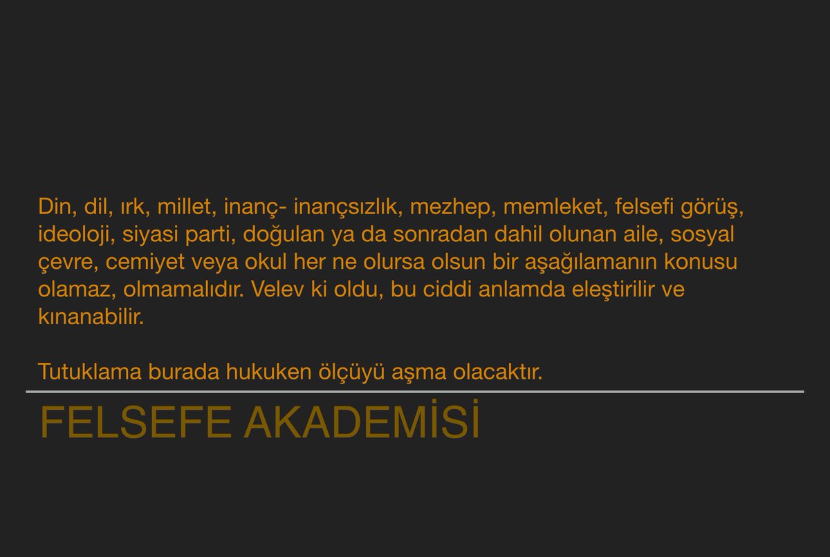 yasamdafelsefe's tweet photo. Gündem olan ama geçmişten beri gündemden hiç düşmeyen bir sorunumuz hakkında açıklama
⬇️
Felsefenin önemini bir kez daha anlıyoruz. https://t.co/awAg7KOIlh