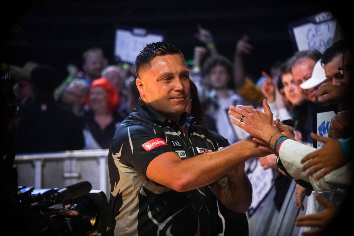 OfficialDPA's tweet photo. Quarter Final #2 James Wade vs Gerwyn Price 🏴󠁧󠁢󠁷󠁬󠁳󠁿🏴󠁧󠁢󠁥󠁮󠁧󠁿 @OfficialPDC @OfficialDPA @FOXSports @SENZ_Radio @nz_tab https://t.co/g59DblIZSf