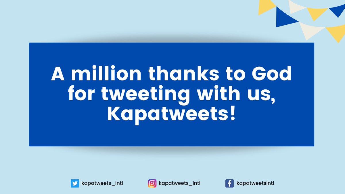 Salamat po sa Dios sa inyo, Kapatweets! Happy Pasalamat po!🎉

#MCGITrustingGodAlways
#MCGICares