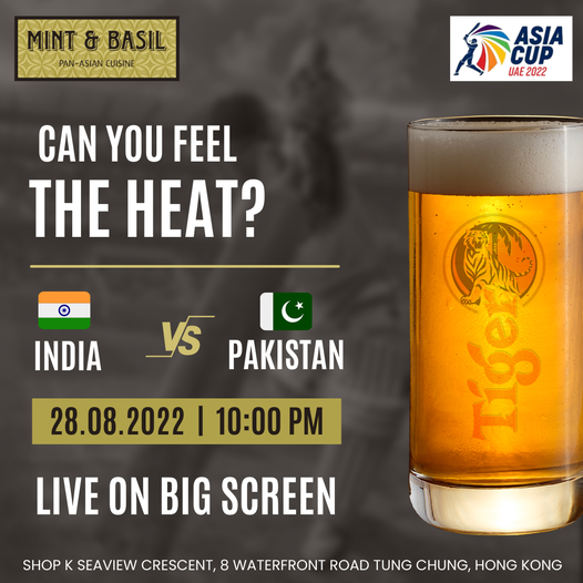 ChungMint's tweet photo. Prepare yourself to watch and experience the thrill of the cricket match🏏 between India and Pakistan on a big screen. Come join us this Sunday evening with your pals.

📋 Book a table 👉 https://t.co/MtD9SMeyCh
☎️ Call us @ +852 2762 8077

#cricketlovers #asiacup #watchlive https://t.co/bm7daedwje