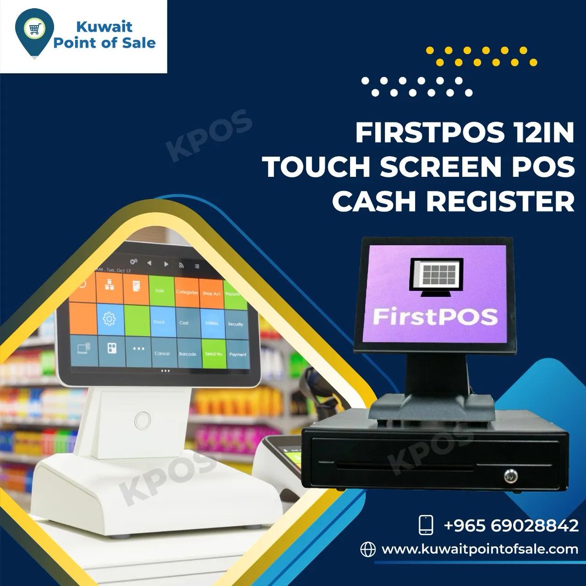 Kuwaitpos1's tweet photo. FirstPOS 12in Touch Screen POS Cash Register

#cashdrawer #cashregister #mesinkasir #scanner #firstpos #barcodescanner #printer #barcode #touchscreenpis #kertasthermal #eppos #fingerprint #proqram #barcodeprinter #programkasir #restaurant #printerthermal #jualmesinkasir https://t.co/4MgMe2ytUJ