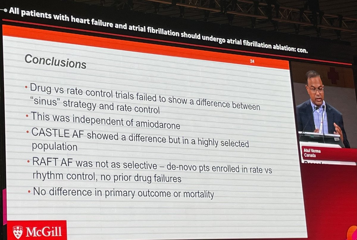 GawalkoMonika's tweet photo. #ESCCongress 
Great debates must to see!
🤝@IsabelleVGelder &amp; @BorianiGiuseppe on device-detected #SAF
🤝@luigidibiasemd &amp; @atulverma_md on #HF+#AF patients’ ablation
✅treat patient not device-detected #AF
✅#AF burden (not only single 30s recording) and comorbidity is the key! https://t.co/VEBQFeRfEr