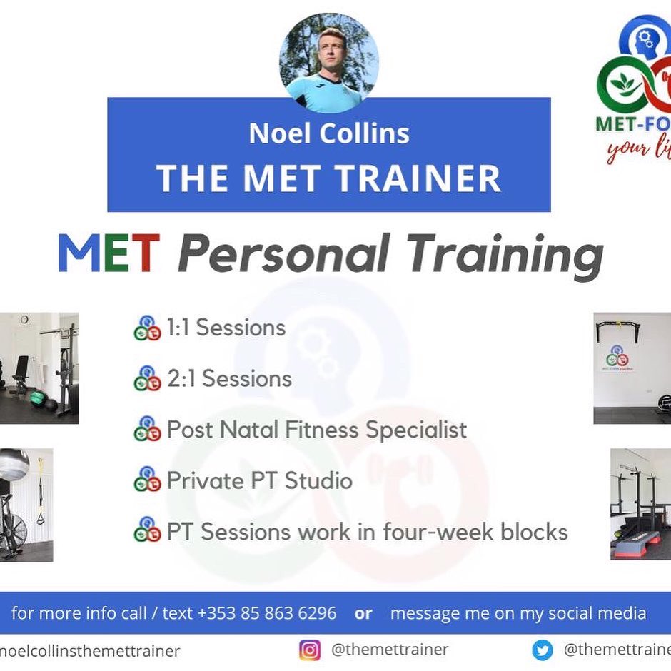 themettrainer's tweet photo. Group Fitness Classes starting Monday 5th of September in Kilmurry Community Hall + Sixmilebridge GAA Hall. 💪

MET Personal Training (1:1, 2:1, Post Natal) starting Tuesday 13th of September. 💪 https://t.co/gLv3EdfQi2