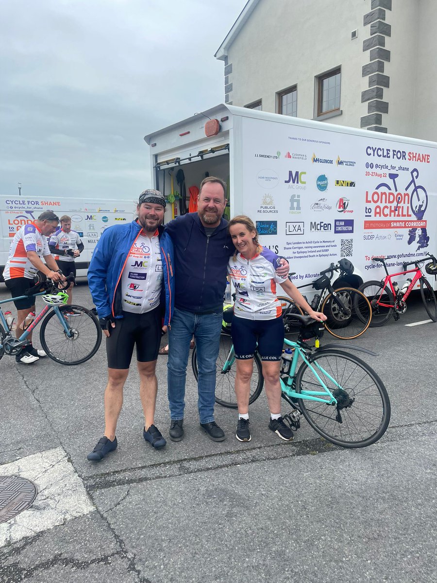 loftysnds's tweet photo. Well done to @Kilbansi & everyone taking part in the epic #CycleforShane in aid of @epilepsyireland & @SudepAction !! Get out & support them on their final leg to Achill today or donate here ➡️https://t.co/wPxJ1KdBfO https://t.co/j3kFK0twcI