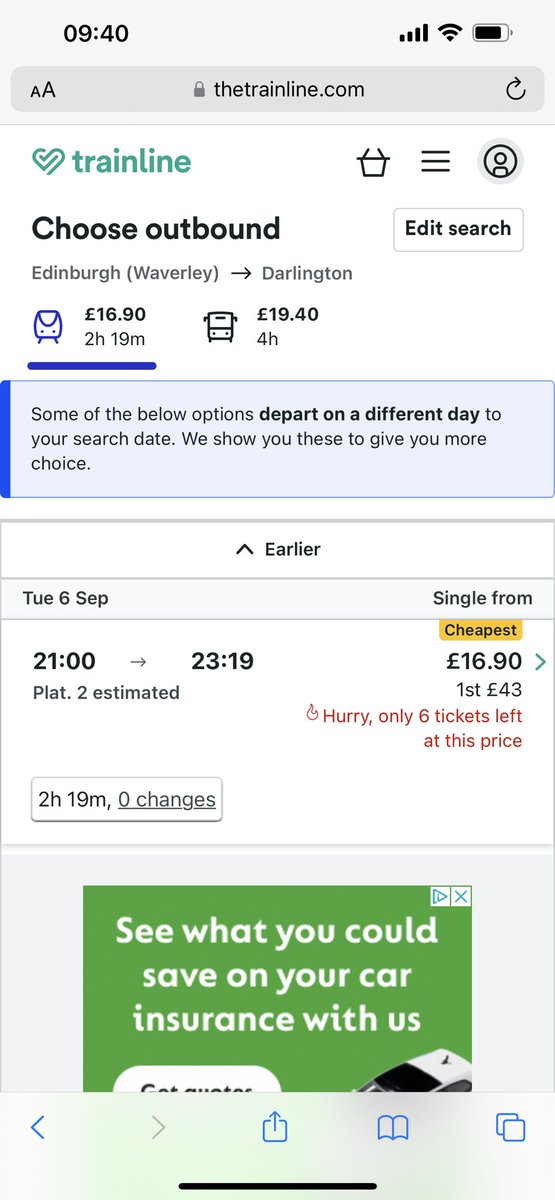 russawalker's tweet photo. Anyone looking to get to Amsterdam cheap for Ajax game. Train to Darlington tues night, premier inn 5 mins from airport. https://t.co/s4jiEiDkXg