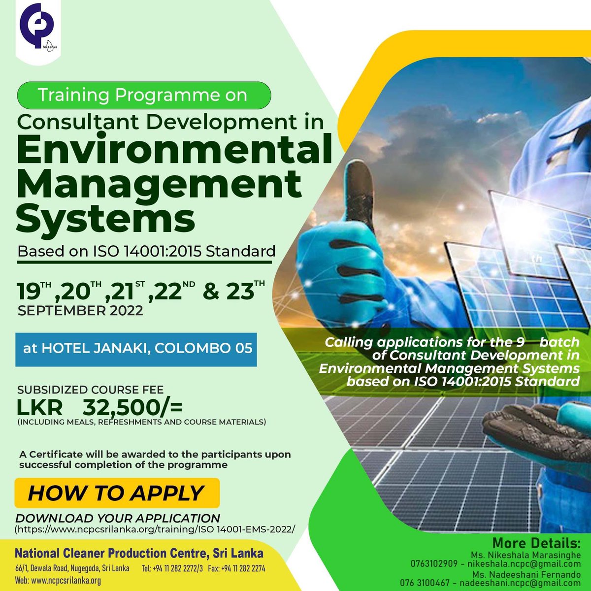 NCPCSL's tweet photo. ISO 14001:2015 EMS helps the corporates to meet the compliance obligations of buyers in an efficient manner.

It releases the pressure by 2nd party audits of buyers as well. 

"Consultant Development in EMS based on ISO 14001 Standard" 

Reserve your seat https://t.co/1MsgKv20Hz https://t.co/MCabgHOW6y