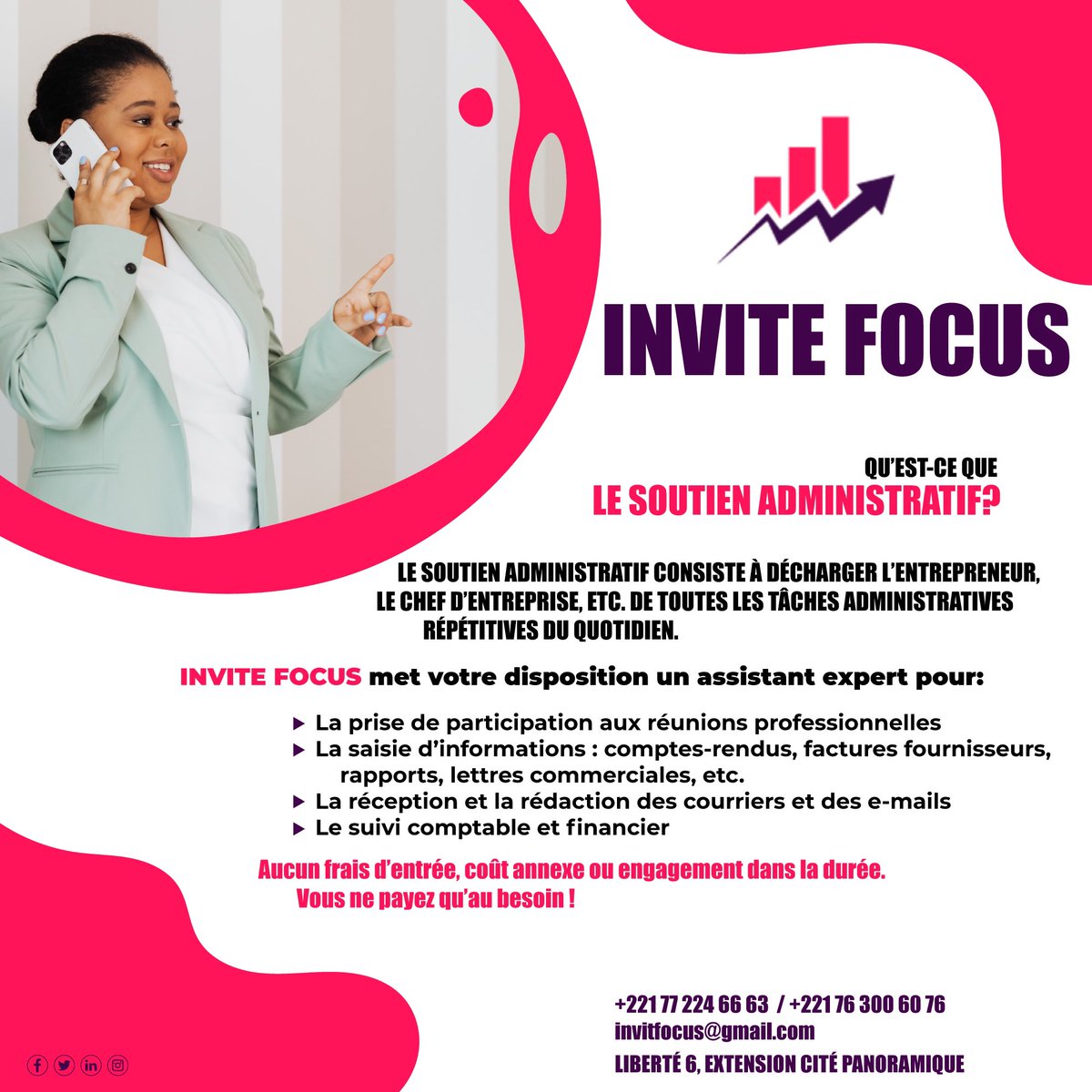 invite_focus's tweet photo. Aucun frais d'entrée, coût annexe ou engagement dans la durée.
Vous ne payez qu'au besoin!

#comptabilité #assistancecomptable #assistanceadministrative #management https://t.co/J3iGGgxqGa