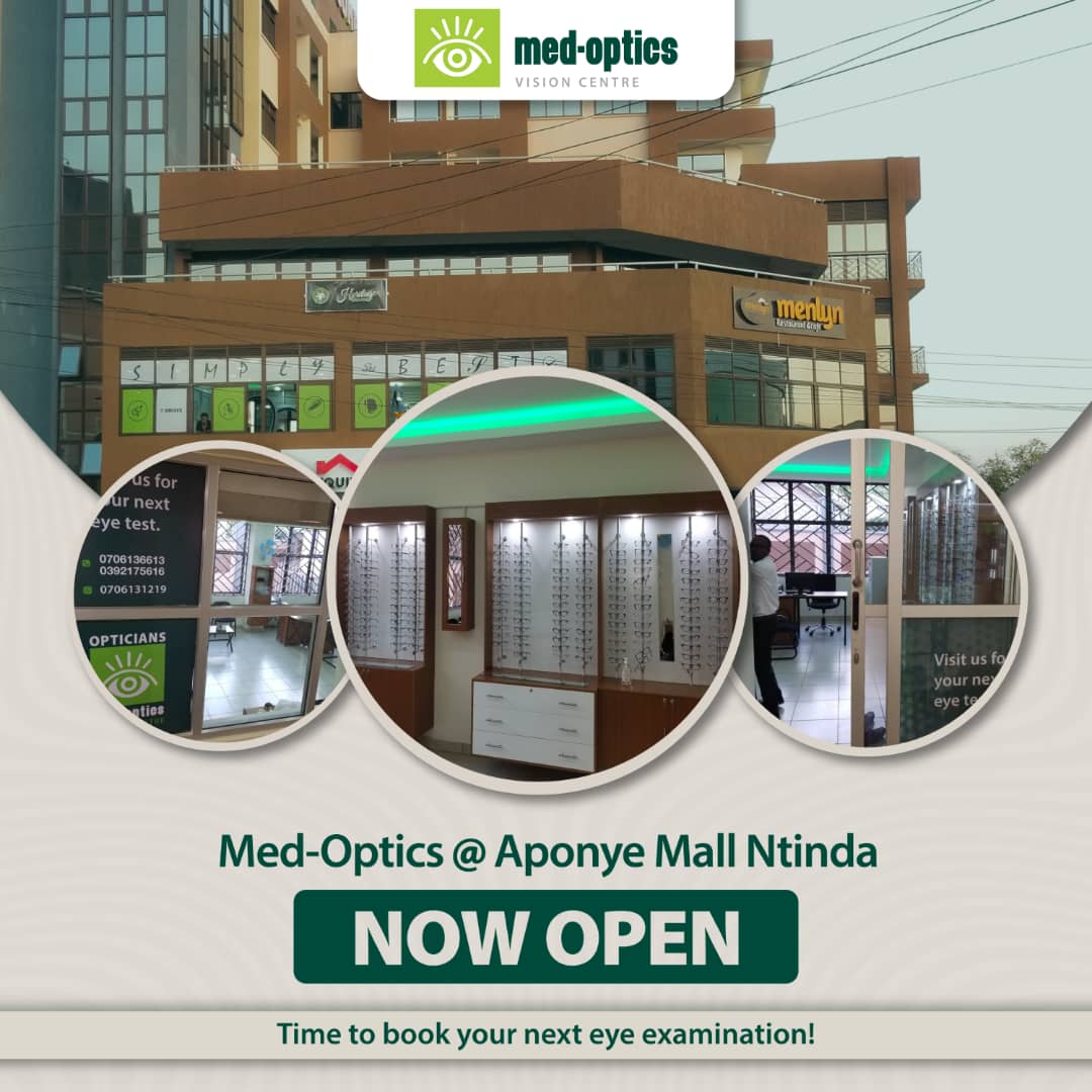 medopticsltd's tweet photo. We are NOW OPEN at Aponye Mall Ntinda and we are ready to meet all your eye care needs. Visit us today.
Med-Optics; Cherish the Gift of Sight

#NowOpen #20yearsOfEyeHealthCare #optometrist https://t.co/Xsoyz6xYy6