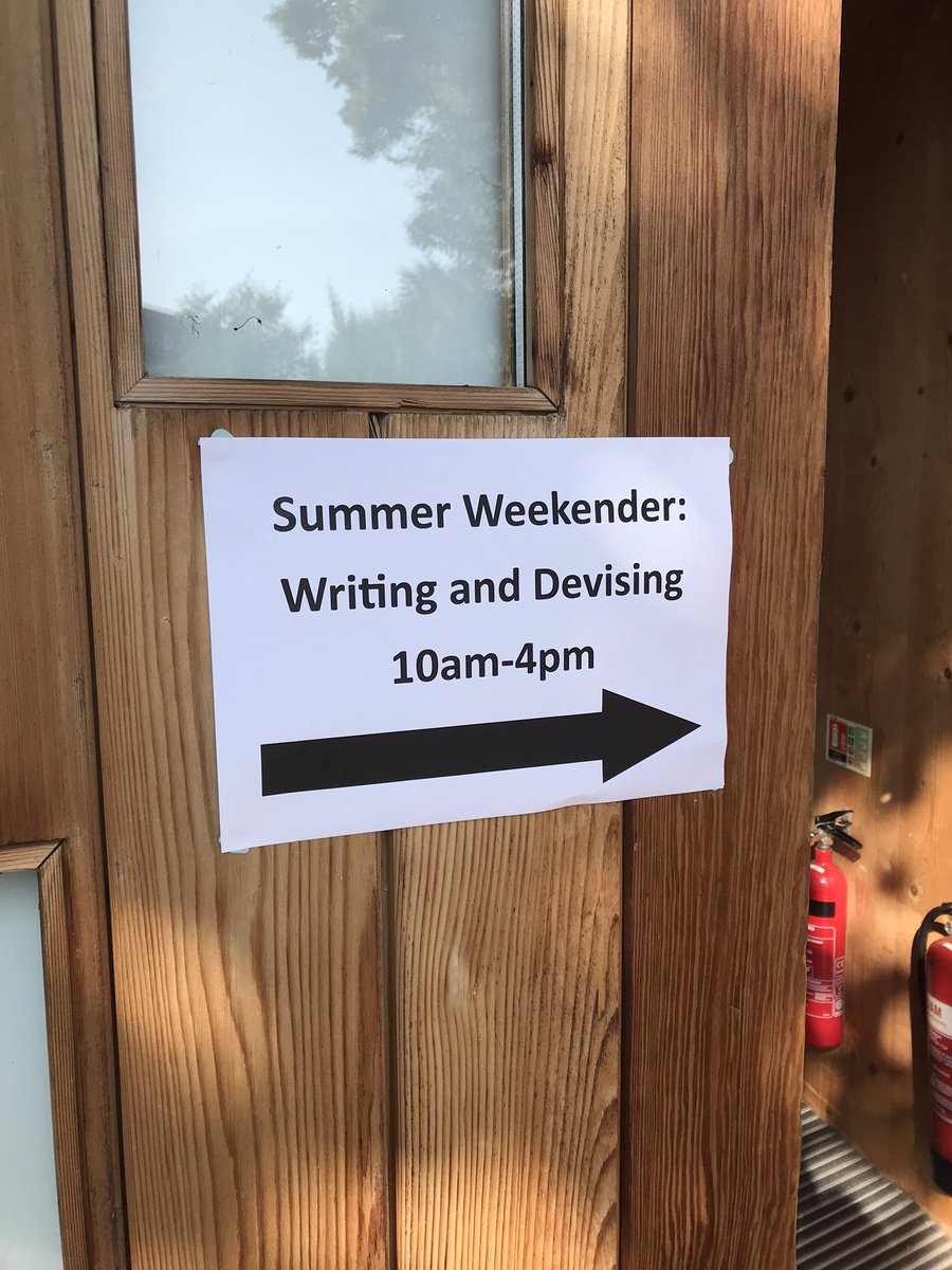 writerflanners's tweet photo. Let the fun commence!
#SummerWeekender @ChichesterFT
#theatre #creating #devising https://t.co/PW3eLjnHIs
