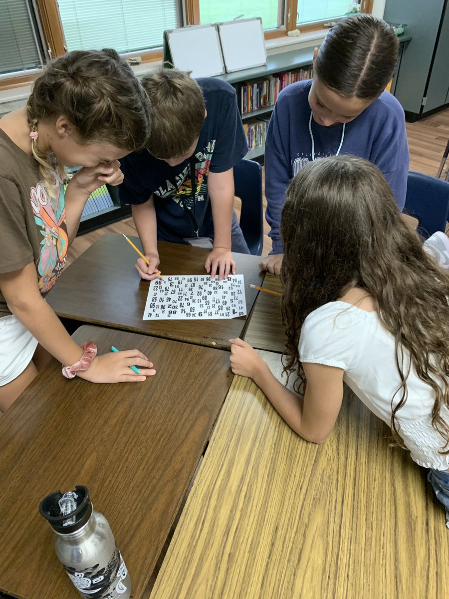 MissFrench17's tweet photo. “100 Numbers to Get Students Talking” @saravdwerf What does group work look 👀 like and sound 👂🏼 like ❓

#collaboration #communication #iteachmath #MTBoS @GranvilleEVSD https://t.co/5l9LJikLEP