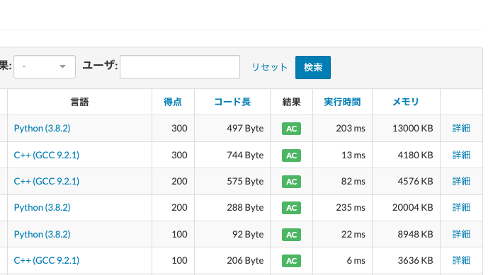 HotamMi's tweet photo. #ABC265 C問題Python書きかえできた!すごい大変だった…なんだかPythonの配列と仲良くなれない。とりあえず無理やり書いた感じ。
このCppは解説動画を参考に改良してあります。競技中は、踏んだマスを’X'に変えて、Xを踏んだらOUT的な組み方をしました。うまく回さないとTLE喰らいます。
#Python #Cpp https://t.co/j7rgjTEnmg