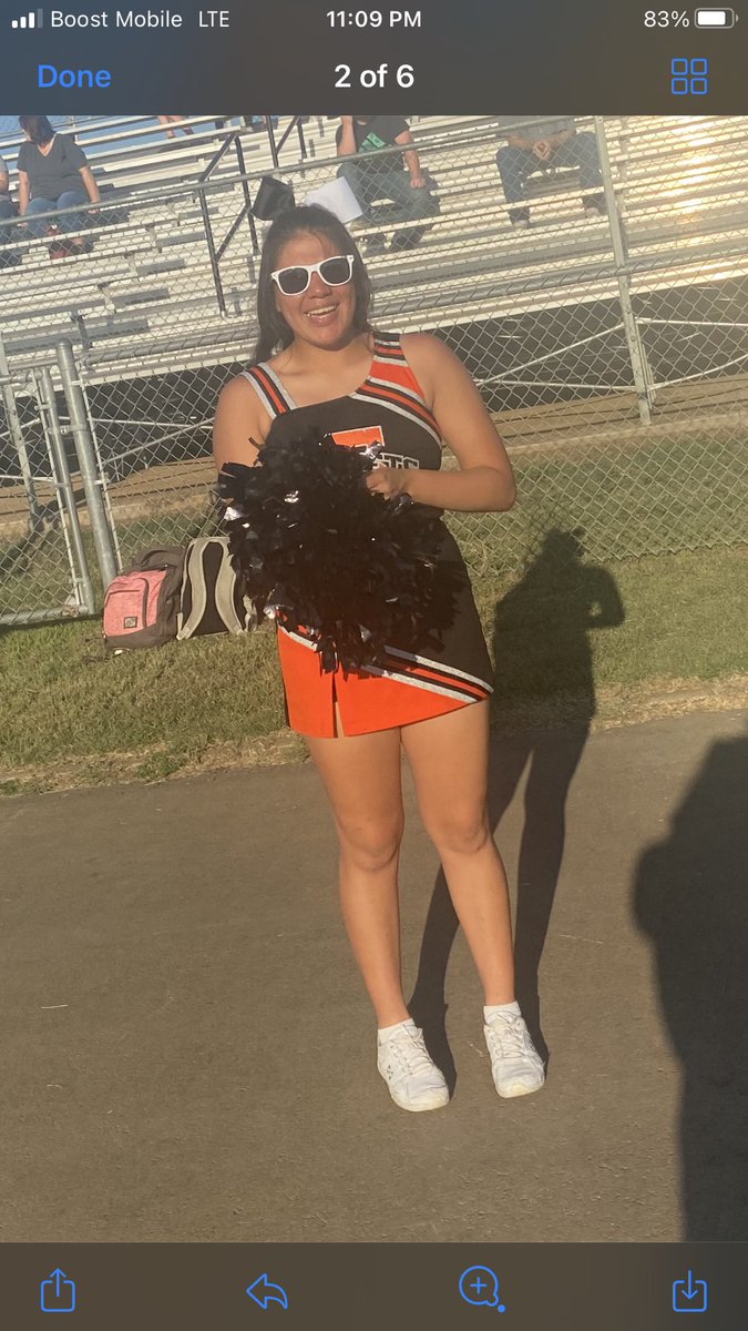 SwitchMeranda's tweet image. First football game as a cheerleader