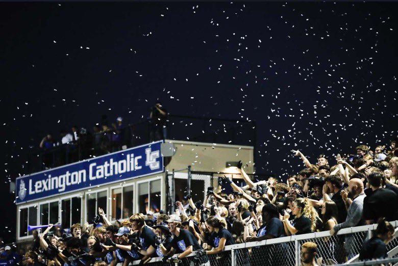 BEST SECTION IN THE STATE. #HailCatholic #letsride