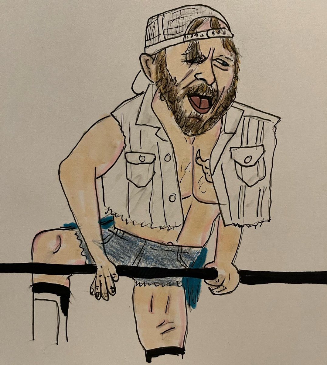 InRingArt's tweet photo. Took another stab at #FilthyTomLawlor tonight. #njpw #njpwfanart #njpwstrong #prowrestling #prowrestlingfanart #wrestlingart https://t.co/66gCbx5Hso