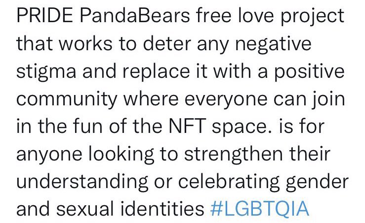 PandaBears_Club's tweet photo. All #whitelisted and holders of #hbarPandas and #XRPandaBears have the right to mint #PridePandas at a 37% discount
Just associate token id
0.0.1128570 and drop wallet address to PandaBears Club in a DM on Twitter
So ur able to mint ๐ณ๏ธโ๐Pride Pandas on https://t.co/b5CJvBMODf https://t.co/6gPctvgFDb