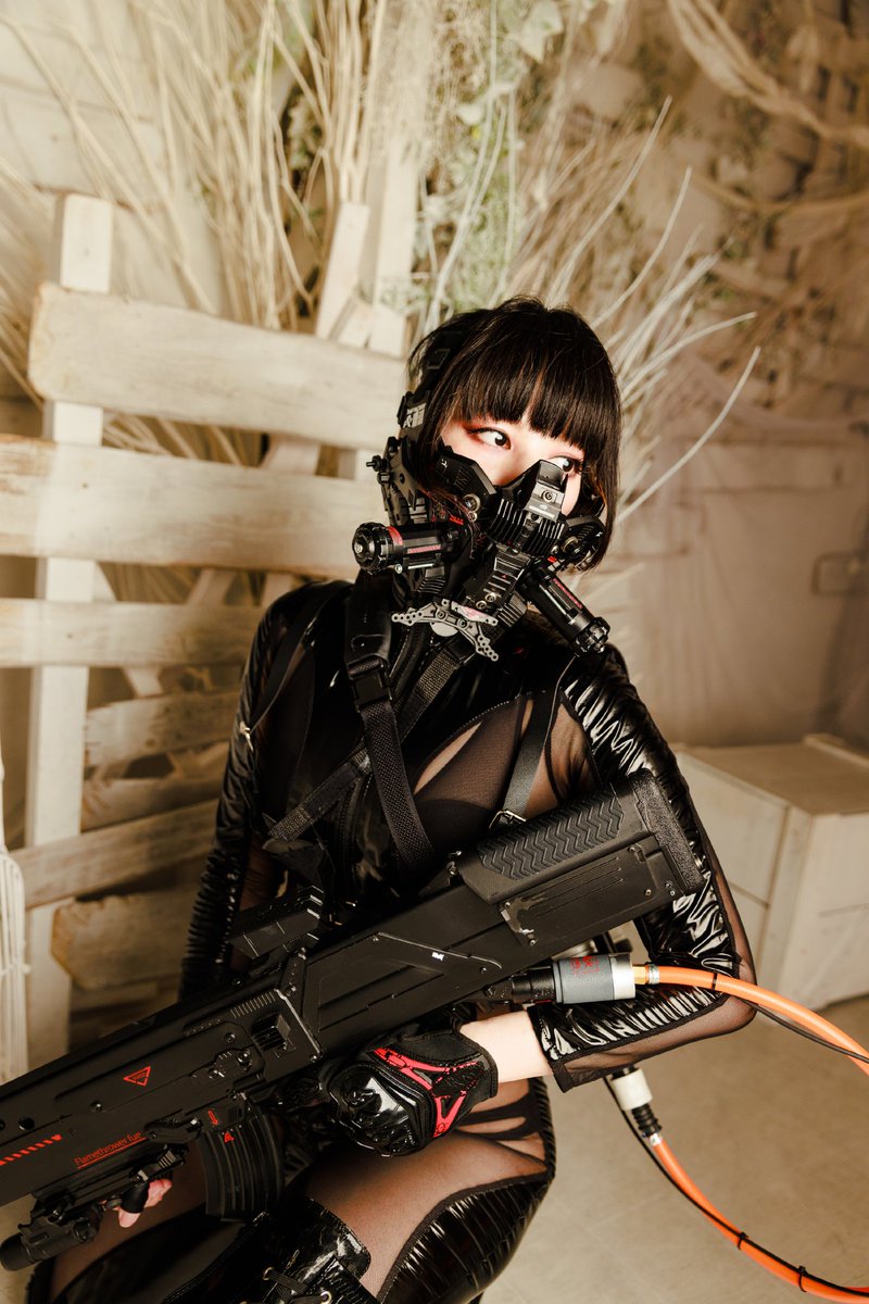 miy2mee's tweet photo. ⚠ #Cosplay #Cyberpunk

　　　　    ✧✧✧
　　　　　 創作
　　　Cyber Ninja Girl
　　　　　✧✧✧

Photo / @duke_soba 
Items / @UEDAJYOKO https://t.co/vIYXa2TmtO