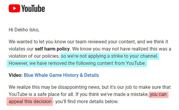 yebharat's tweet photo. My 6 Year old Youtube channel https://t.co/dGEN3EBR0t is terminated for just appealing for a video.
Please help 🙏@YouTubeIndia @YTCreatorsIndia @TeamYouTube https://t.co/bgDiFsf983