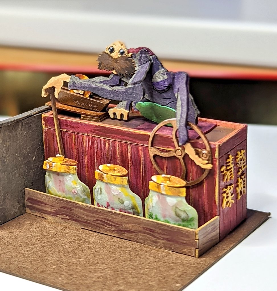 kupoknots's tweet photo. Getting there...!! ᕙ( ꈨຶ ˙̫̮ ꈨຶ )ᕗ

#miniatuart #miniatures #miniaturepainting #SpiritedAway #StudioGhibli https://t.co/wooQ37yaG2