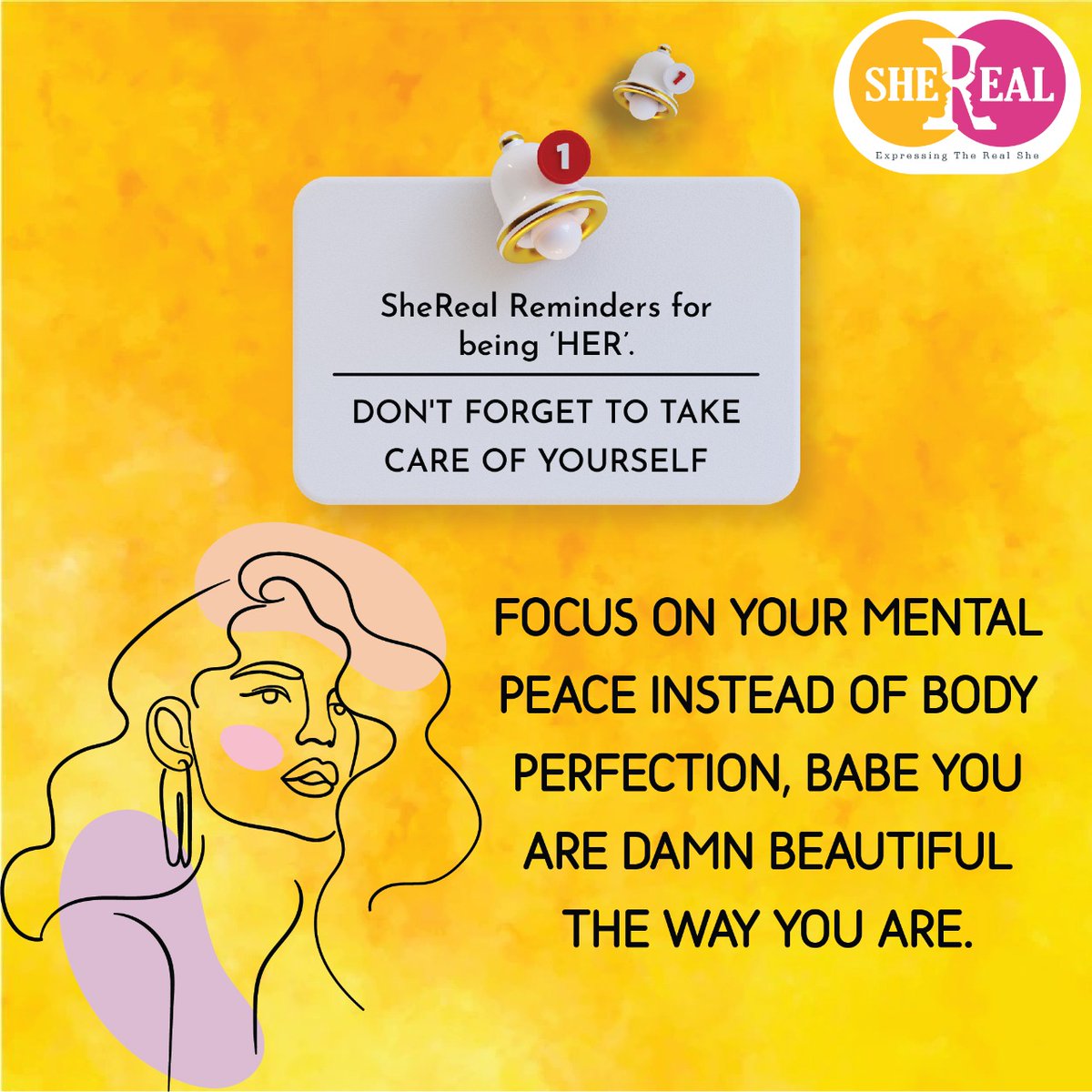 theshereal's tweet photo. Saturday is here and so is the reminder!
#shereal #womenempowerment #breakthesocietyrules #bebeautifulwithkindness #strongwomen #indianwomen #liveconfidently #focusyourself #mentalpeaceofmind #mentalpeacematters #unfilteredbeauty #embraceyourself
#saturday #weekend https://t.co/gAzUwpc805