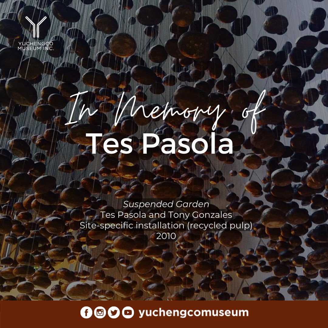 yuchengcomuseum's tweet photo. Yuchengco Museum would like to express their sincerest and heartfelt condolences to the family of Ms. Tes Pasola.
.
Tes Pasola along with Tony Gonzales created the majestic art installation entitled Suspended Garden that can only be found in Yuchengco Museum. https://t.co/wt3xEpZoQt