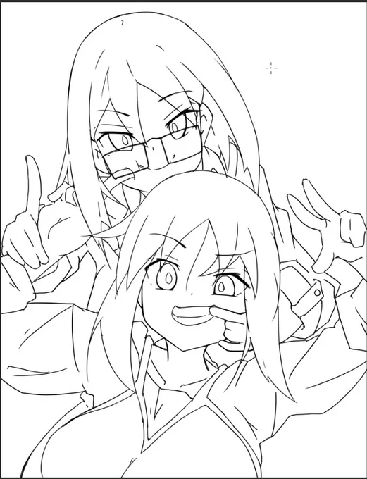ラフまで描けました_(┐「ε:)_
なのでご飯を買って来る許可を自分に出します三└(┐Lε:)┘ 