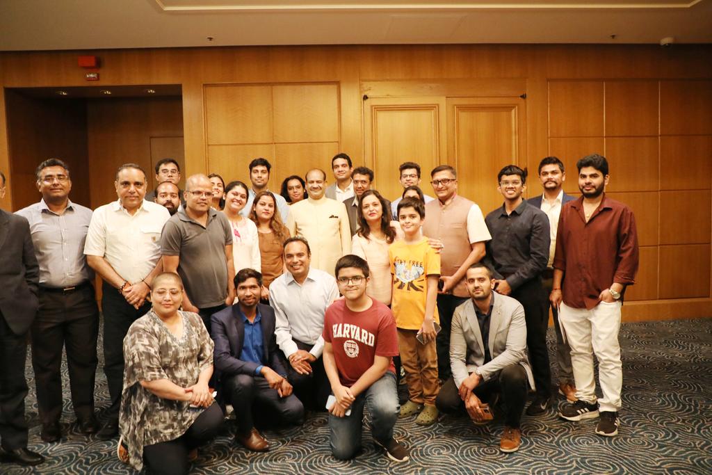 ombirlakota's tweet photo. Our youth have intellect &amp; skill. With world class education &amp; research facilities, they can play leading role in providing solutions to emerging global issues. Urged them to ensure that their education &amp; experience contribute to welfare of society, particularly the marginalised. https://t.co/e2xKCspIKb