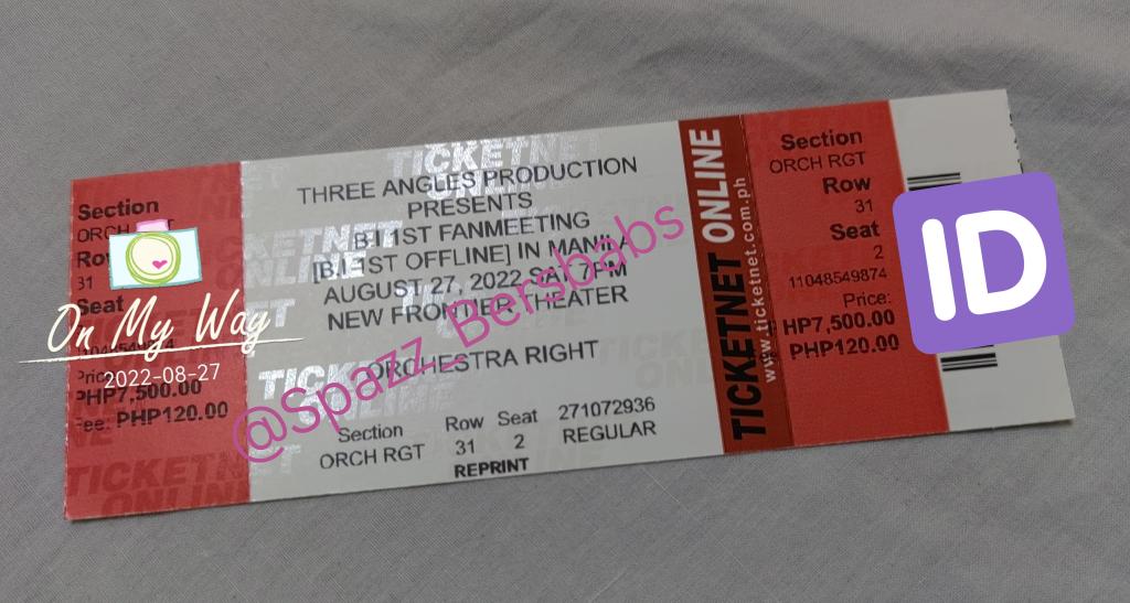 Spazz_Bersbabs's tweet photo. Andito na physical ticket..
7PM show
Orch Right 31-3 for P5000 only😊..
I'll be waiting from 4:30 pm til bago pumila for soundcheck.
Payment thru gcash, pede rin online bank transfer☺ #HanbinInManila #BIinManilaFanmeet https://t.co/QU8BZ6qN4m